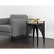 Adora 23.75 X 19.75 inch Clear / Black End Table